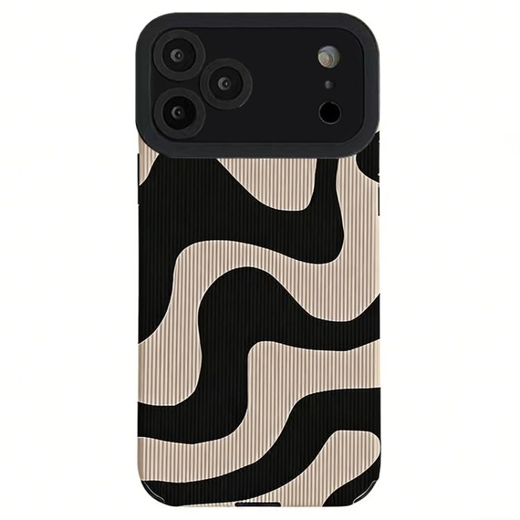 For iPhone 17 Pro Leather-Textured TPU Phone Case(Zebra Pattern)