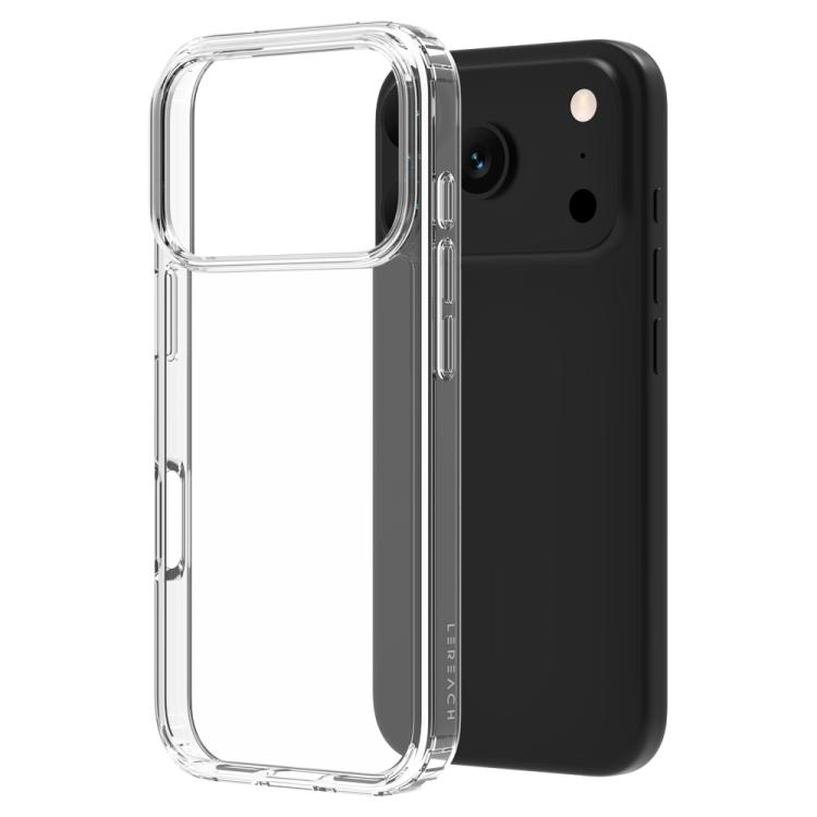 For iPhone 17 Pro LeReach TOC Clear Series Dual-Composite Armor TPU + Acrylic Shockproof Phone Case(Transparent)