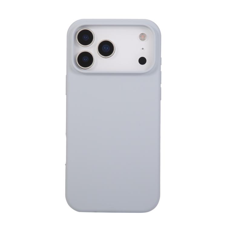 For iPhone 17 Pro Liquid Silicone Phone Case(Blue Grey)