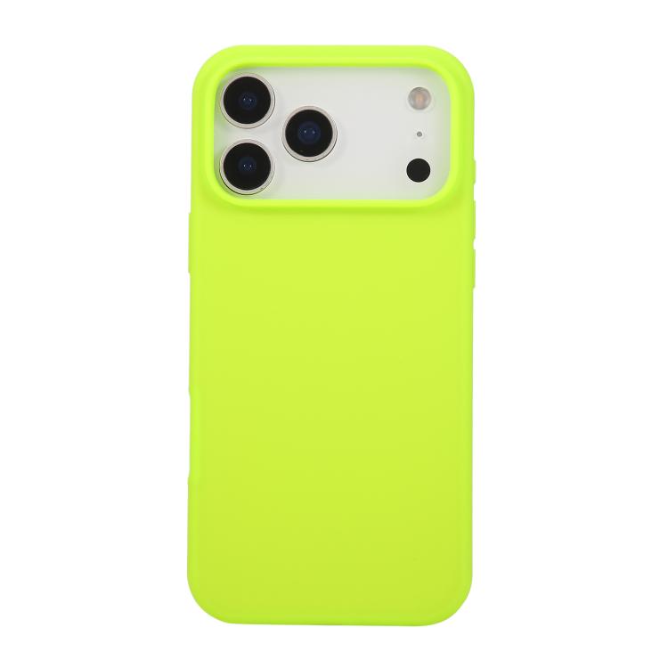 For iPhone 17 Pro Liquid Silicone Phone Case(Brilliant Green)