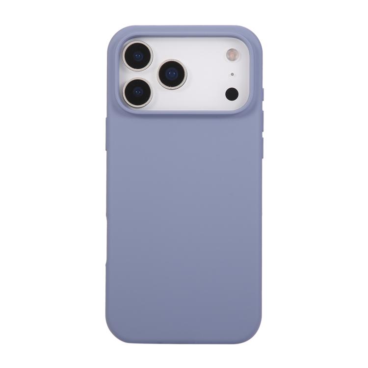 For iPhone 17 Pro Liquid Silicone Phone Case(Grass Grey)