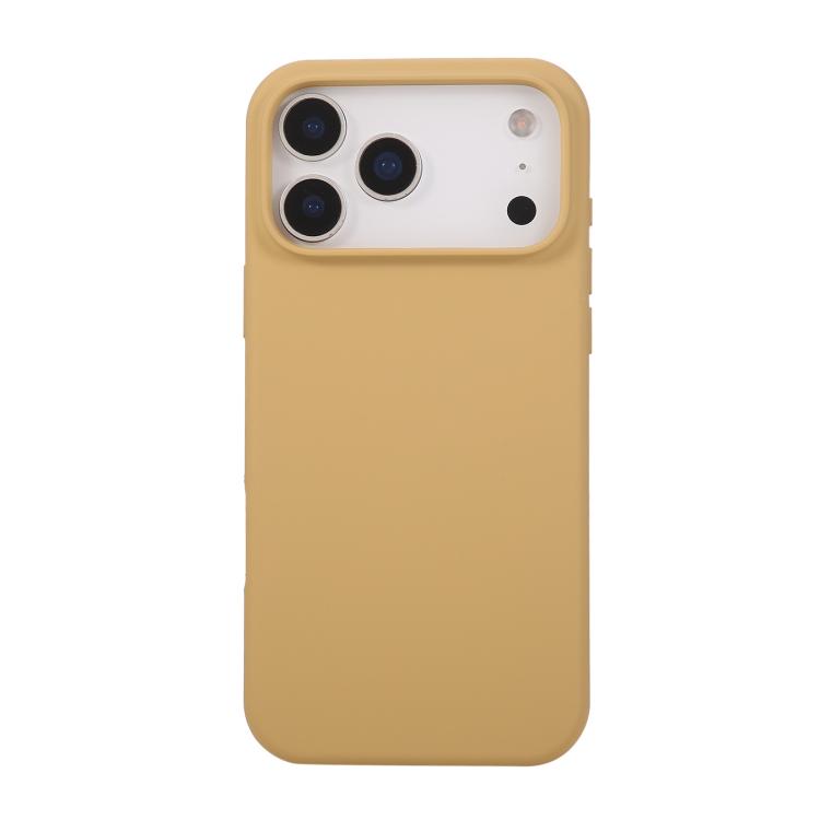 For iPhone 17 Pro Liquid Silicone Phone Case(Khaki)