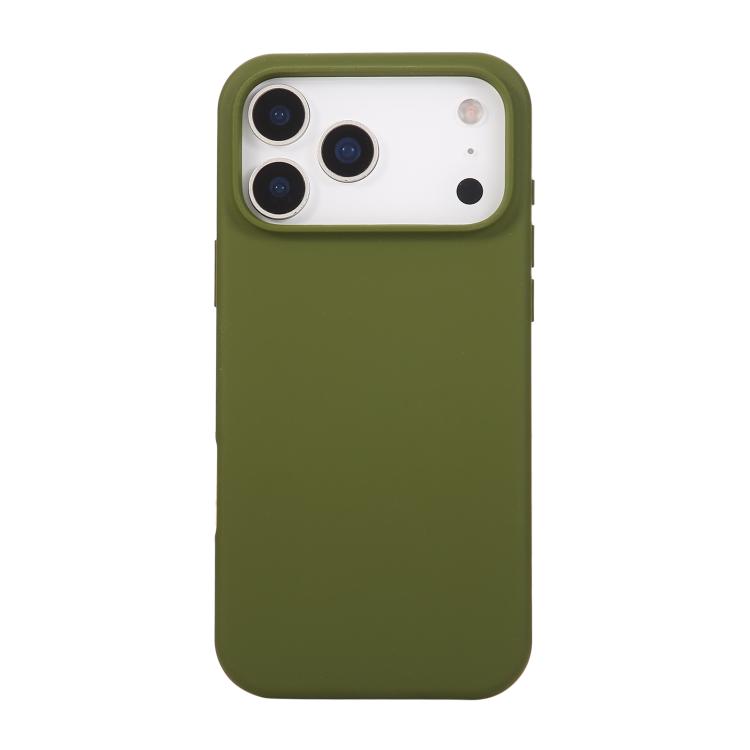 For iPhone 17 Pro Liquid Silicone Phone Case(Pine Green)
