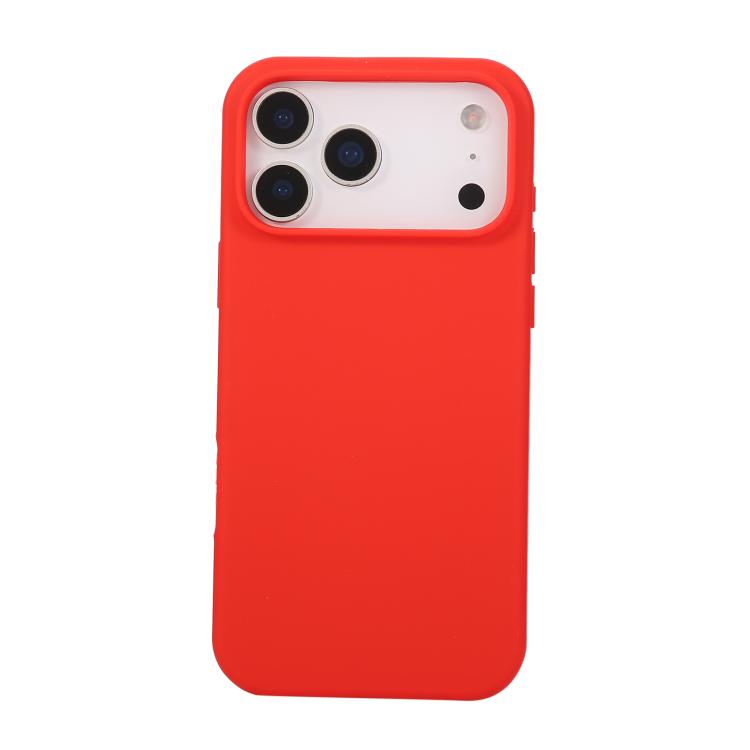 For iPhone 17 Pro Liquid Silicone Phone Case(Red)