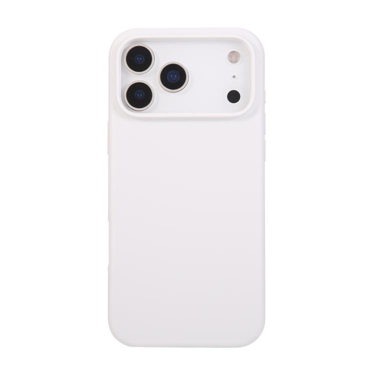 For iPhone 17 Pro Liquid Silicone Phone Case(White)