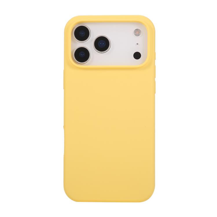 For iPhone 17 Pro Liquid Silicone Phone Case(Yellow)