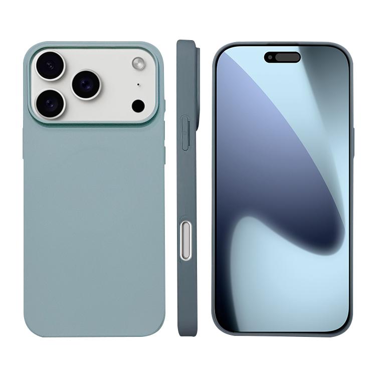 For iPhone 17 Pro Liquid Silicone Phone MagSafe Case(Sierra Blue)