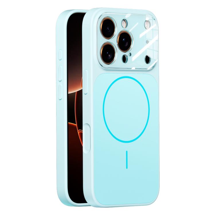 For iPhone 17 Pro Liquid Silicone Transform 17 Series Magnetic Phone Case(Blue)