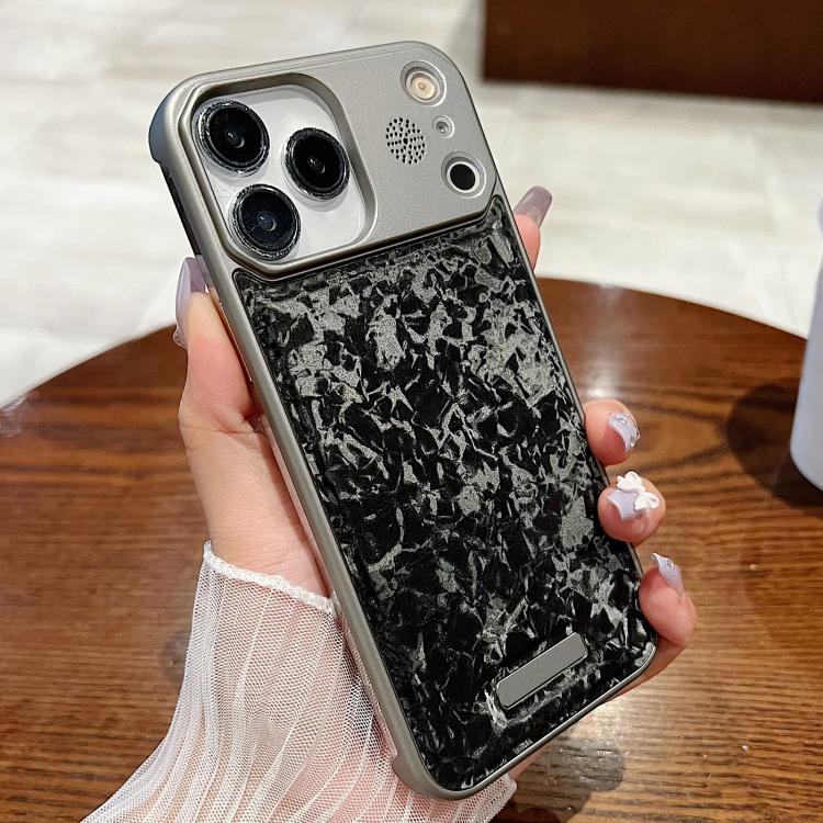For iPhone 17 Pro Magnetic 3D Illusory Color Leather Texture Phone Case(Black)