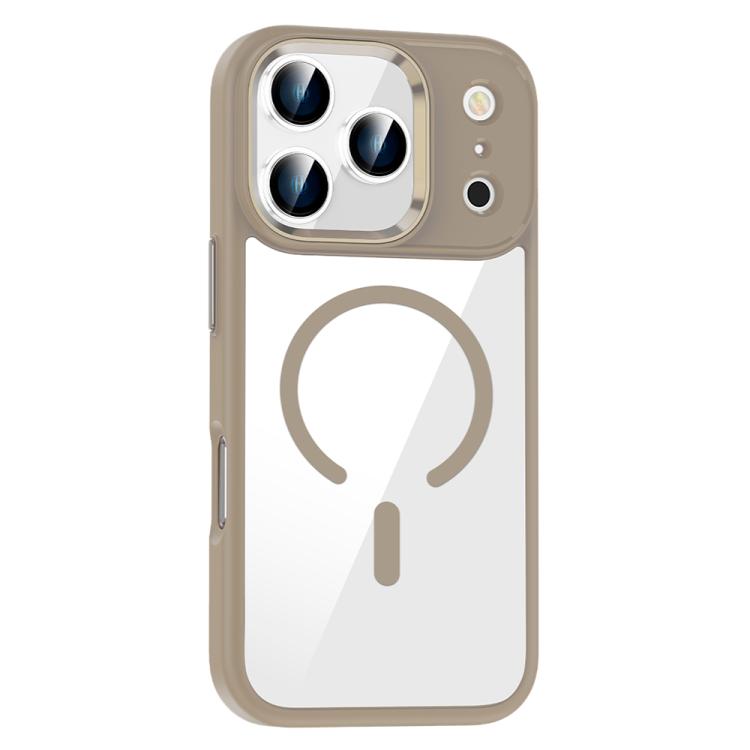For iPhone 17 Pro MagSafe Anti-fingerprint Highly Transparent PC Phone Case(Titanium Gold)