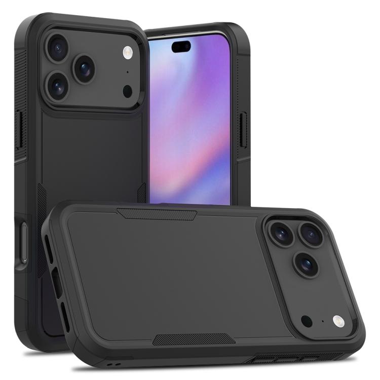 For iPhone 17 Pro Max 2 in 1 PC + TPU Phone Case(Black)