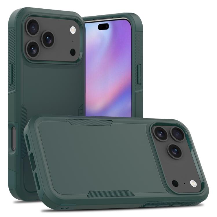 For iPhone 17 Pro Max 2 in 1 PC + TPU Phone Case(Dark Green)