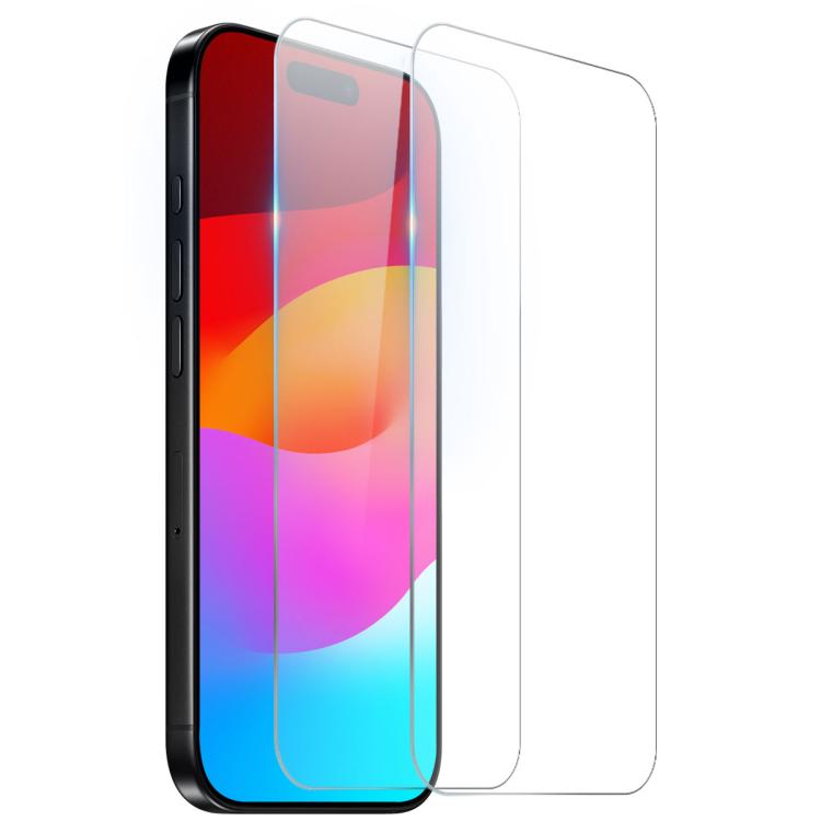 For iPhone 17 Pro Max 2pcs NORTHJO A++ 0.3mm 2.5D Screen Tempered Glass Film(Clear)