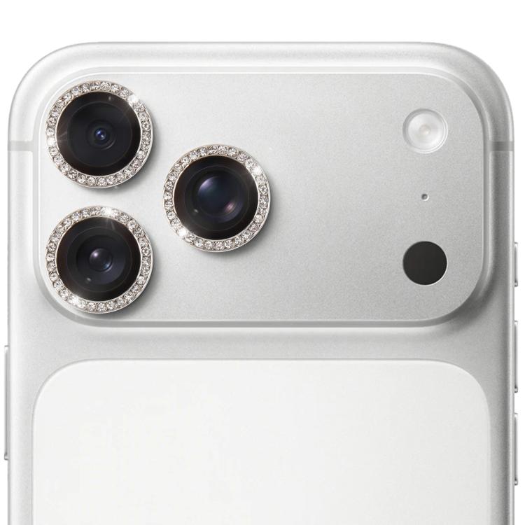 For iPhone 17 Pro Max 9H Point Drill Camera Lens Protector Ring(Titanium)