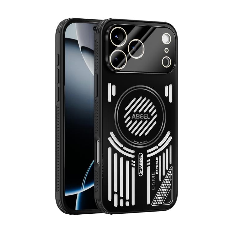 For iPhone 17 Pro Max ABEEL Ice Fox Series Magsafe Heat Sink Cooling Phone Case(Black)