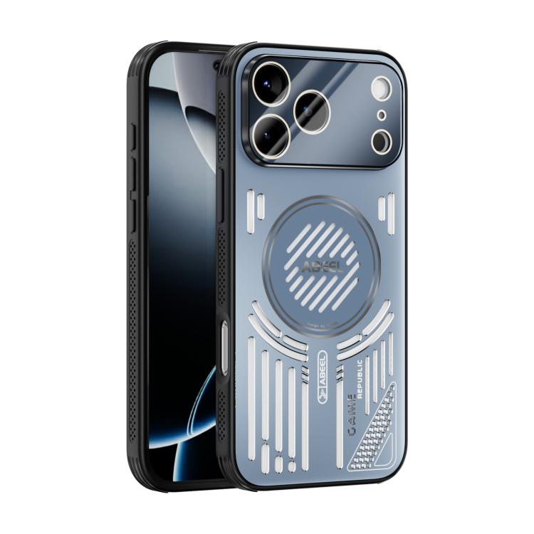 For iPhone 17 Pro Max ABEEL Ice Fox Series Magsafe Heat Sink Cooling Phone Case(Blue)