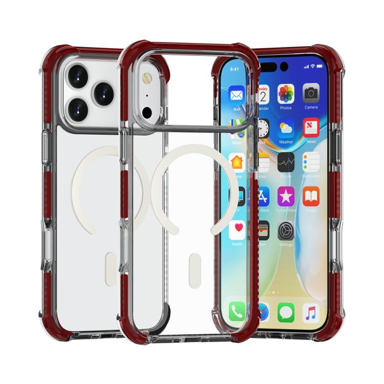 For iPhone 17 Pro Max Acrylic Magsafe Magnetic Shockproof Phone Case(Brown)
