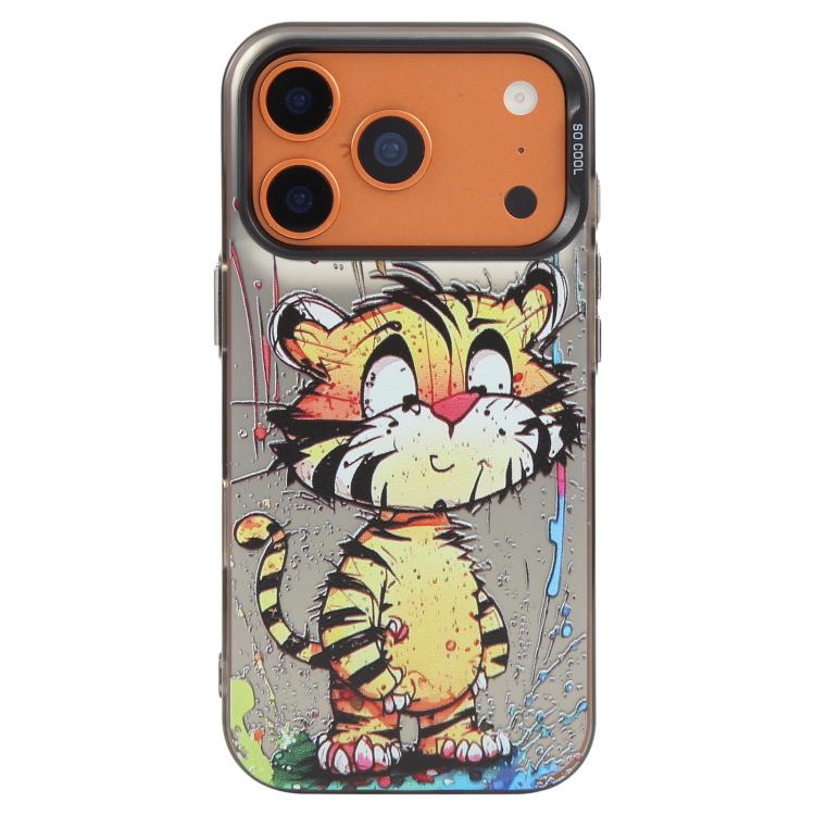 For iPhone 17 Pro Max Animal Pattern Oil Painting Series PC + TPU Phone Case(Colorful Tiger)