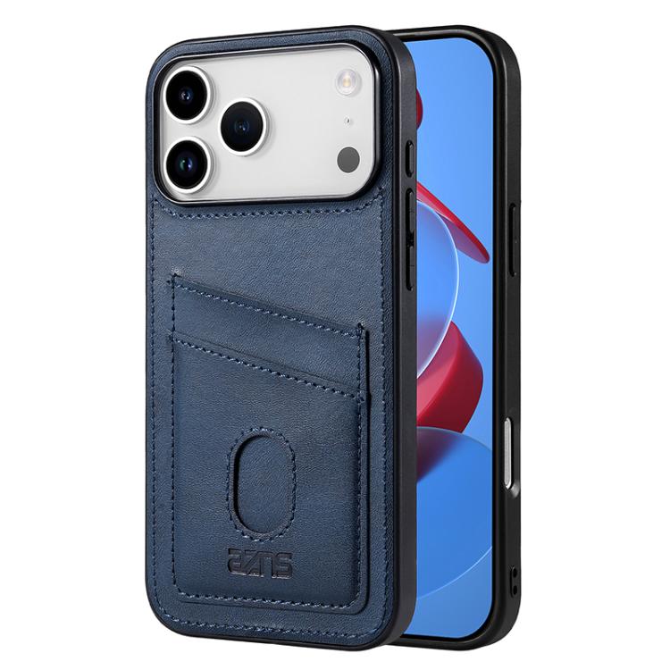For iPhone 17 Pro Max AZNS K1 Series Card Slot Business Phone Case(Blue)