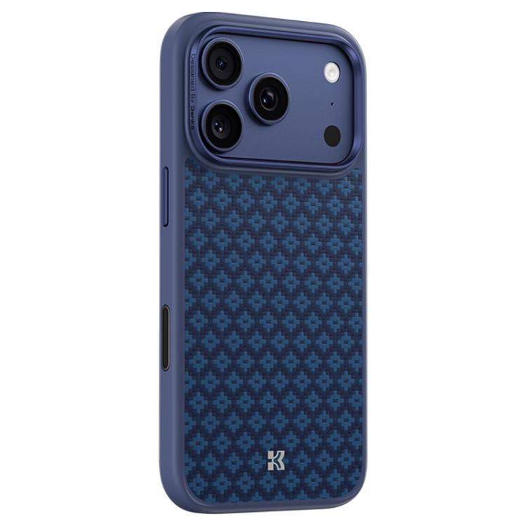 For iPhone 17 Pro Max Benks Y3 Kevlar Diamond Pattern Shockproof Magnetic Phone Case(Blue)