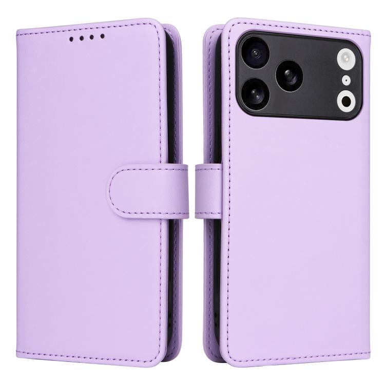 For iPhone 17 Pro Max BETOPNICE BN-005 2 in 1 Detachable Imitate Genuine Leather Phone Case(Light Purple)
