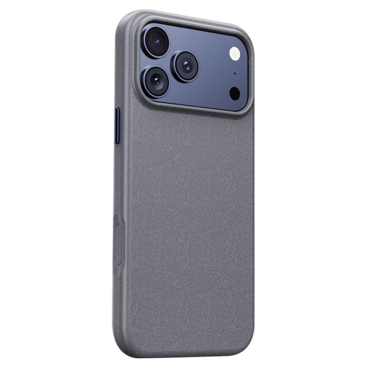 For iPhone 17 Pro Max Boundless Series Rock Sand Magnetic Phone Case(Grey)
