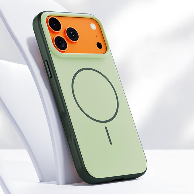 For iPhone 17 Pro Max Boundless Series Skin Feel Magnetic Full Coverage Phone Case(Matcha Green)