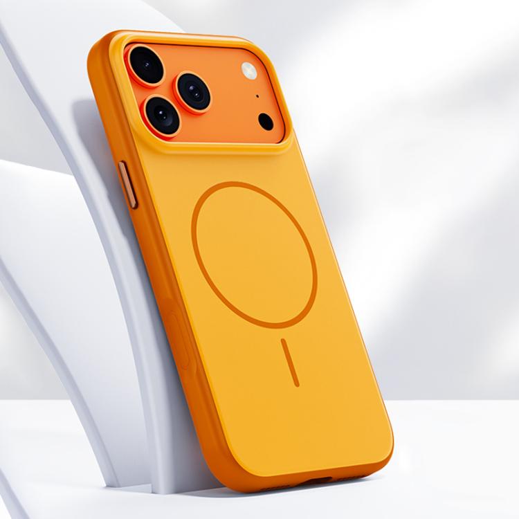For iPhone 17 Pro Max Boundless Series Skin Feel Magnetic Full Coverage Phone Case(Orange)