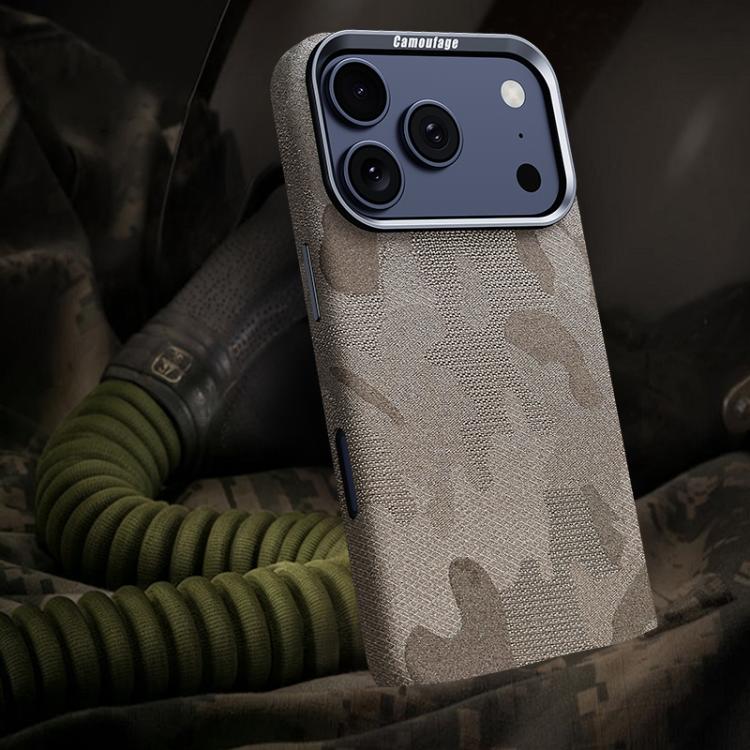 For iPhone 17 Pro Max Camouflage Full Coverage Magnetic Shockproof Phone Case(Titanium Gray)