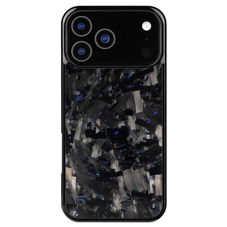 For iPhone 17 Pro Max Carbon Fibre PC + TPU Magnetic Phone Case(Blue)