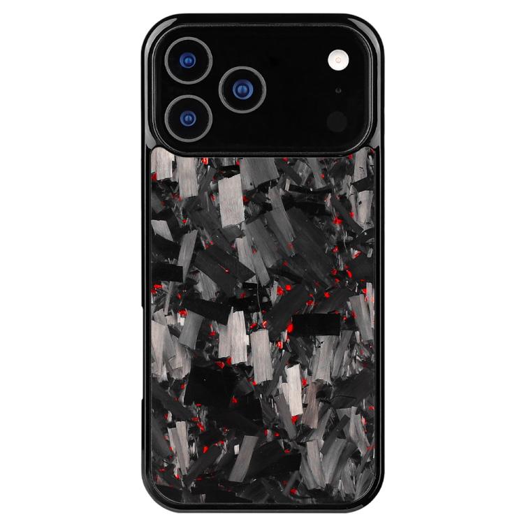 For iPhone 17 Pro Max Carbon Fibre PC + TPU Phone Case(Red)