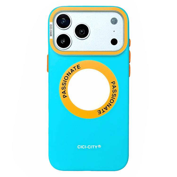 For iPhone 17 Pro Max CICI-CITY CH-62 Dopamine Dual-Tone Matte Magnetic Phone Case(Blue)