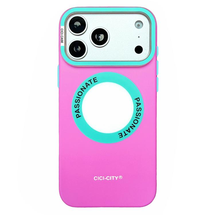 For iPhone 17 Pro Max CICI-CITY CH-62 Dopamine Dual-Tone Matte Magnetic Phone Case(Pink)
