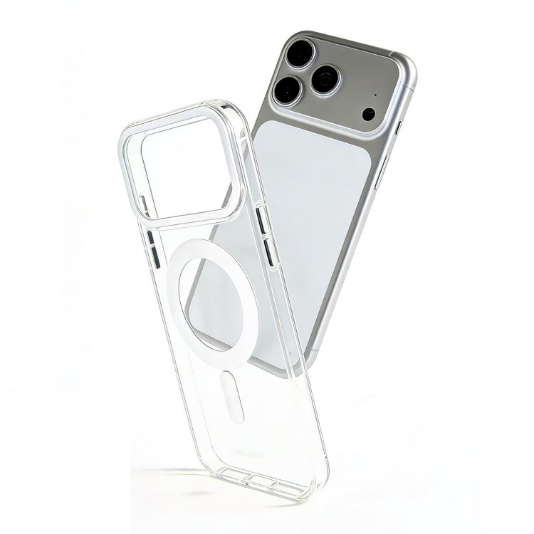For iPhone 17 Pro Max CICI-CITY Self-Healing Transparent IMD Magnetic Phone Case(White)