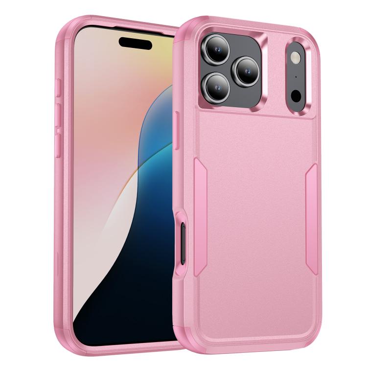 For iPhone 17 Pro Max Commuter Shockproof TPU + PC Phone Case(Pink)