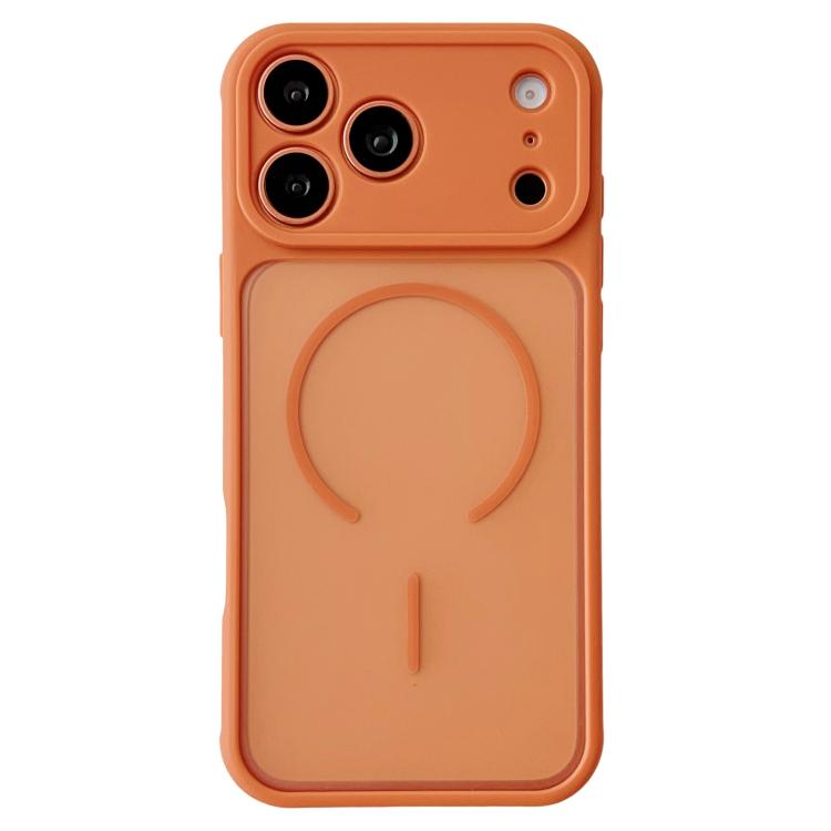 For iPhone 17 Pro Max Cooling Skin Feel Magnetic Phone Case(Orange)