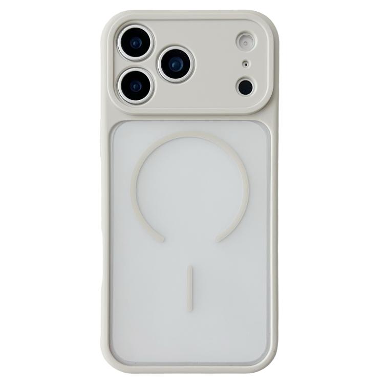 For iPhone 17 Pro Max Cooling Skin Feel Magnetic Phone Case(White)