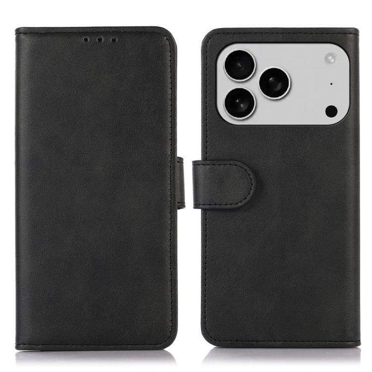 For iPhone 17 Pro Max Cow Texture Leather Phone Case(Black)