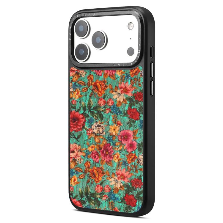 For iPhone 17 Pro Max Denior Peony Series Magnetic Phone Case(Blue)