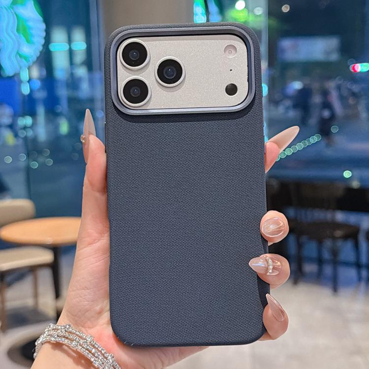 For iPhone 17 Pro Max Dotted Texture Full Coverage Shockproof Magnetic Phone Case(Blue)