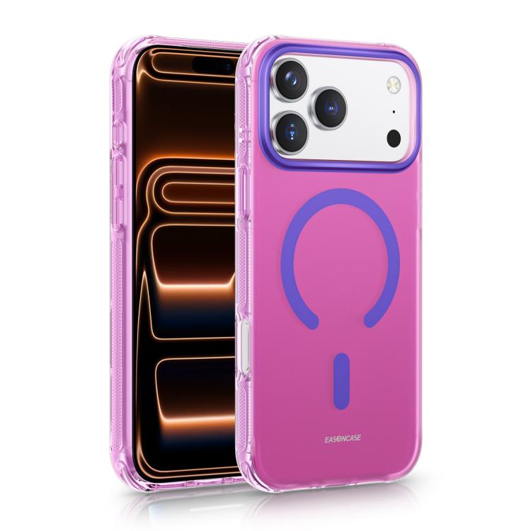 For iPhone 17 Pro Max EASONCASE IMD Dual-Sided Coating Airbag Shockproof Magnetic Phone Case(Pink)