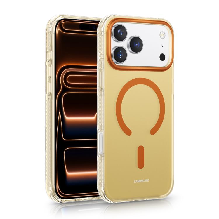 For iPhone 17 Pro Max EASONCASE IMD Dual-Sided Coating Airbag Shockproof Magnetic Phone Case(Yellow)