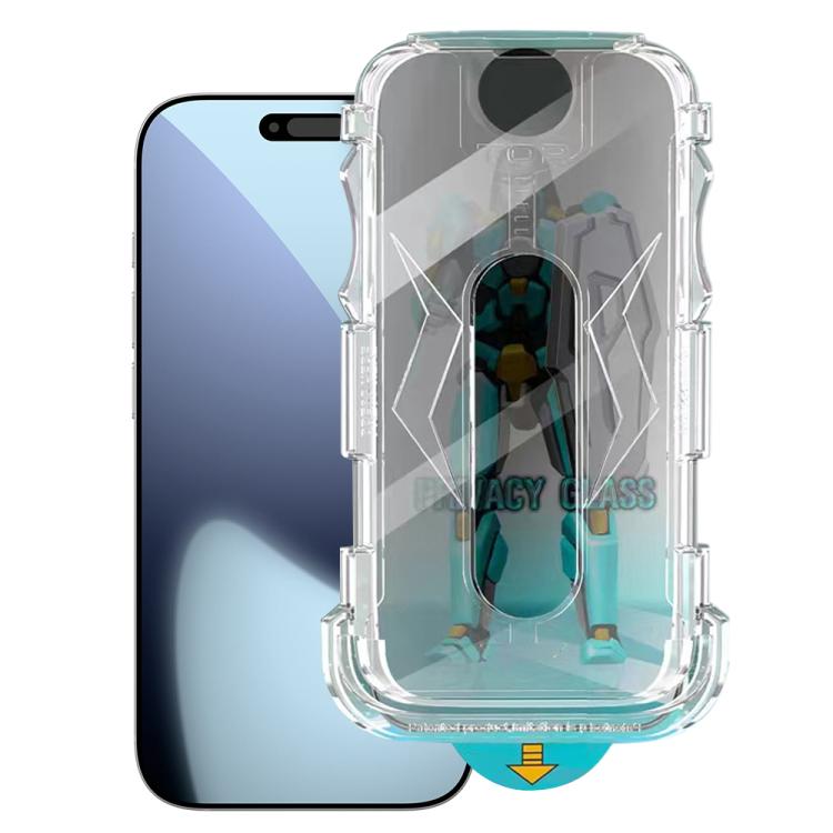 For iPhone 17 Pro Max Easy Install 28 Degree Privacy Armor Tempered Glass Film