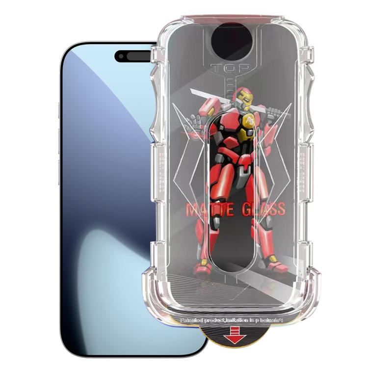 For iPhone 17 Pro Max Easy Install Matte Armor Tempered Glass Film