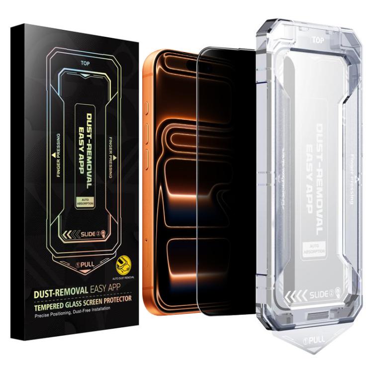 For iPhone 17 Pro Max Easy Install Privacy Tempered Glass Film