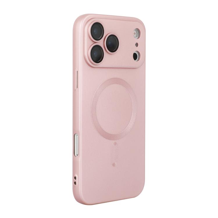 For iPhone 17 Pro Max ENKAY MagSafe Matte TPU Phone Case with Lens Film(Pink)