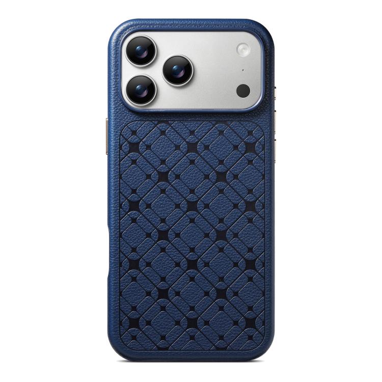 For iPhone 17 Pro Max ESEBLE B2 Starlight Plaid Phone Case(Navy Blue)