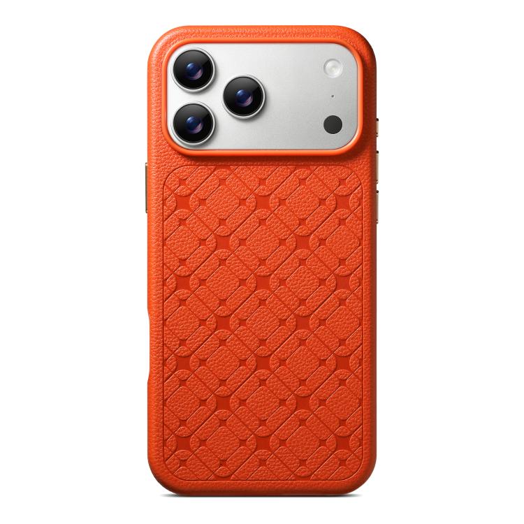 For iPhone 17 Pro Max ESEBLE B2 Starlight Plaid Phone Case(Orange)