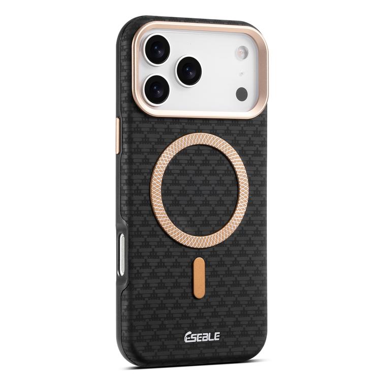 For iPhone 17 Pro Max ESEBLE L3 Triangular Shield Metal Lens Magnetic Phone Case(Black)