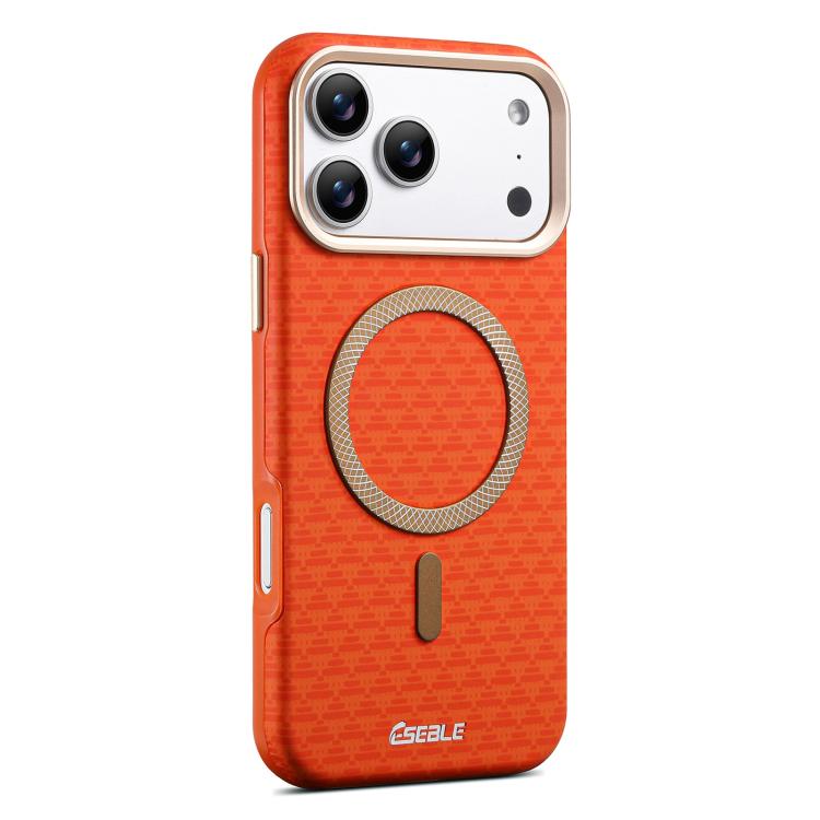 For iPhone 17 Pro Max ESEBLE L3 Triangular Shield Metal Lens Magnetic Phone Case(Orange)
